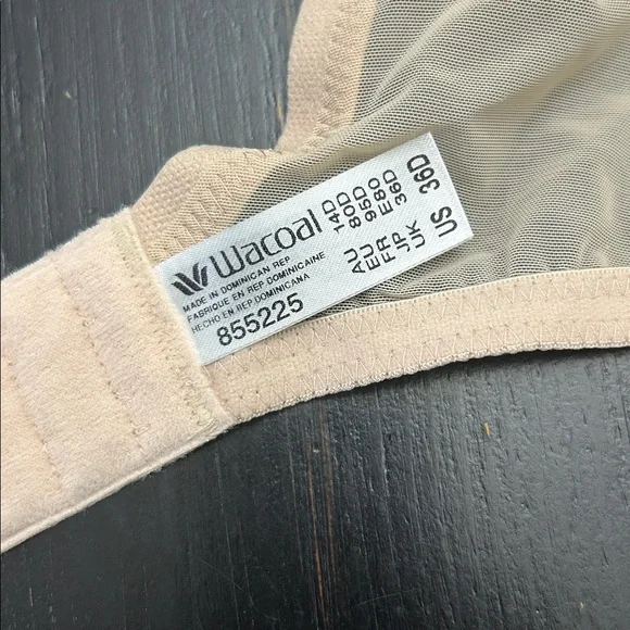 Wacoal 855225 Women size 36D Stark Beauty Underwire Bra New Nude - Picture 5 of 6